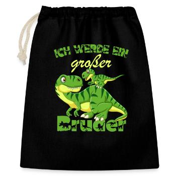 Announcing offspring | I'll be a big brother in 2027 - Gift Bag 40 x 50 cm - black - Front