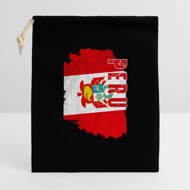 Vertical Peruvian flag, Peruvian pride Gift Bag 40 x 50 cm