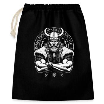 Norse Mythology Viking Warrior Valhalla - Gift Bag 40 x 50 cm - black - Front