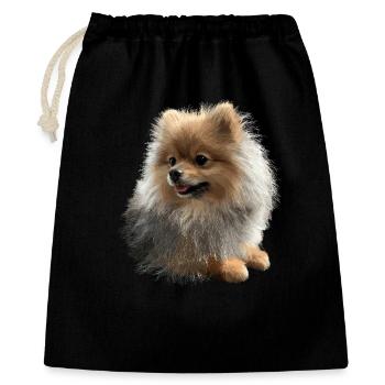 Pomeranian Pomeranian Pom Sweet German Spitz - Gift Bag 40 x 50 cm - black - Front