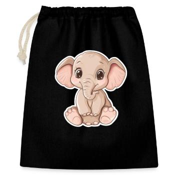 Elephant - Gift Bag 40 x 50 cm - black - Front