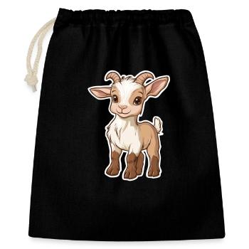 Chèvre - Sac cadeau 40 x 50 cm - noir - Devant