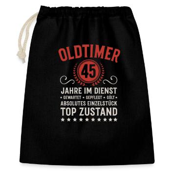 Anniversaire de l’entreprise 45 ans Anniversaire - Sac cadeau 40 x 50 cm - noir - Devant