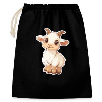 Chèvre - Sac cadeau 40 x 50 cm - noir - Devant