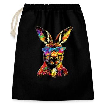 Kangaroo Australia Outback Wild Cute Kangaroos - Gift Bag 40 x 50 cm - black - Front