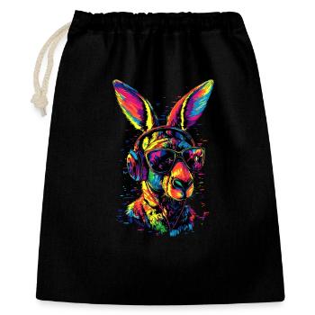 Kangourou Australie Outback Kangourous mignons sauvages - Sac cadeau 40 x 50 cm - noir - Devant