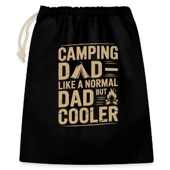 Papa Camping Décontracté et Élégant - Sac cadeau 40 x 50 cm - noir - Devant