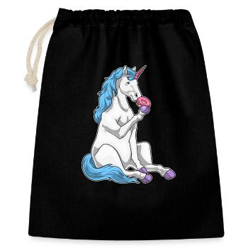Unicorn Donut - Gift Bag 40 x 50 cm - black - Front