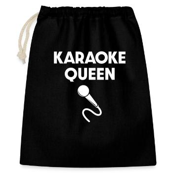 Karaoke Queen Microphone - Gift Bag 40 x 50 cm - black - Front