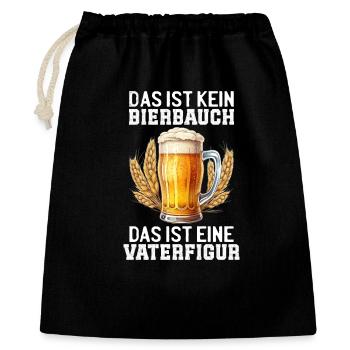 Fête des pères CE N'EST PAS UN VENTRE DE BIÈRE, C'EST UNE FIGURE PATÉRIENNE - Sac cadeau 40 x 50 cm - noir - Devant