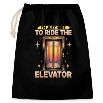 Elevator toddler & kids - Gift Bag 40 x 50 cm - black - Front