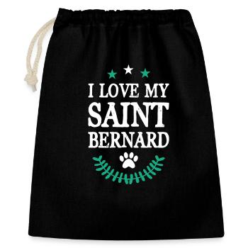 SAINT_BERNARD - Sac cadeau 40 x 50 cm - noir - Devant