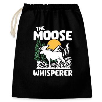 Moose Nature Silhouette Design - Gift Bag 40 x 50 cm - black - Front