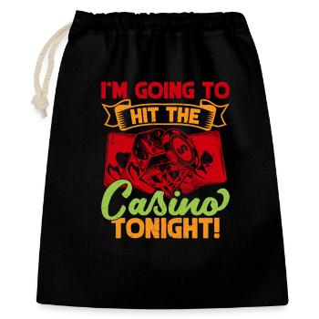 Gambling Fan I'm Going To Casino Tonight Casino - Gift Bag 40 x 50 cm - black - Front