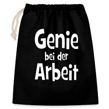 Genius at work - office - job - work - Gift Bag 40 x 50 cm - black - Front