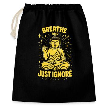 Atmen Und Einfach Ignorieren Achtsamkeit - Gift Bag 40 x 50 cm - black - Front