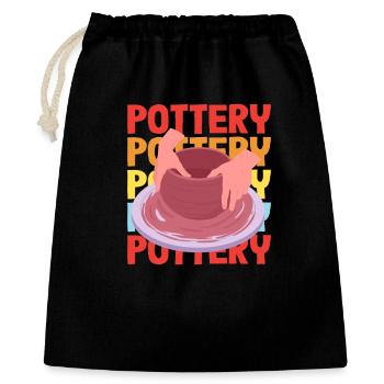Ceramic Enthusiast: Pottery Art Lover - Gift Bag 40 x 50 cm - black - Front