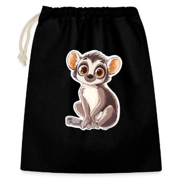 lemur - Gift Bag 40 x 50 cm - black - Front