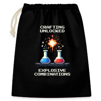 Crafting – explosive combinations | Chemistry - Gift Bag 40 x 50 cm - black - Front