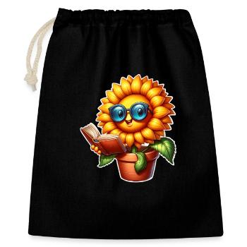 Livre de lecture tournesol - Sac cadeau 40 x 50 cm - noir - Devant