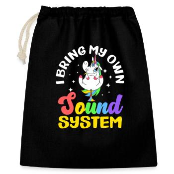 Public Fart Funny Inappropriate - Gift Bag 40 x 50 cm - black - Front