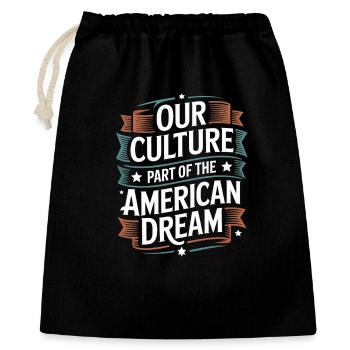 Notre culture fait partie du rêve américain hispanique - Sac cadeau 40 x 50 cm - noir - Devant