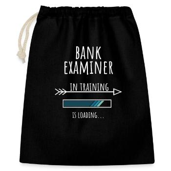 Bank Examiner Gift Profession Training Bank Examiner - Gift Bag 40 x 50 cm - black - Front