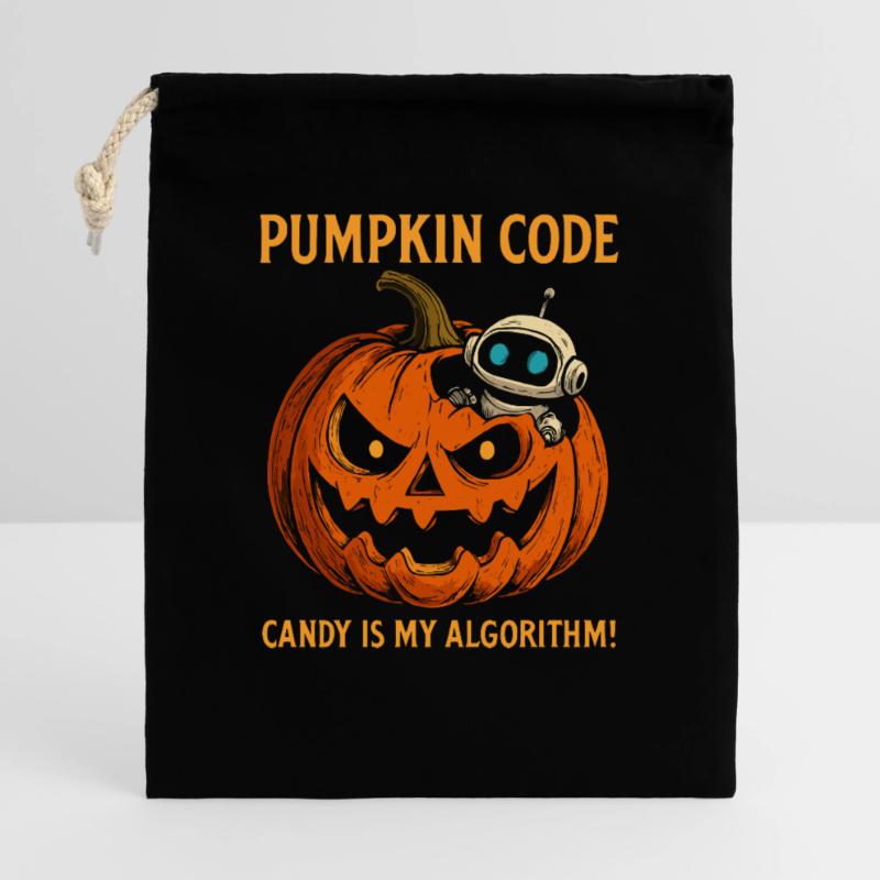 Pumpkin Code : Candy est mon algorithme ! Sac cadeau 40 x 50 cm