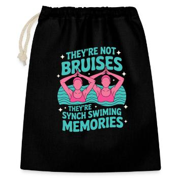 Synchronschwimmen Kunstschwimmen Wassersport - Geschenkbeutel aus Baumwolle (40 x 50 cm) - Schwarz - Vorne