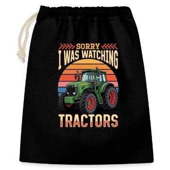 Tracteur Enfants Ferme Mode de vie - Sac cadeau 40 x 50 cm - noir - Devant