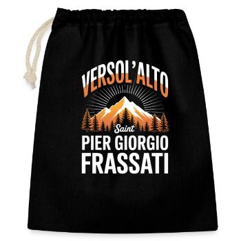 Verso L Alto Saint Pier Giorgio Frassati - Sac cadeau 40 x 50 cm - noir - Devant