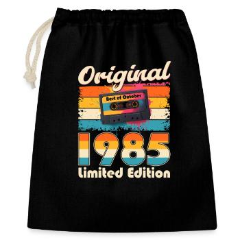 Cassette du 40e anniversaire, octobre 1985 - Sac cadeau 40 x 50 cm - noir - Devant