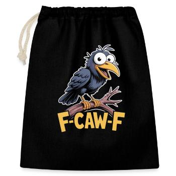 F-Caw-F Meme Crow - Sac cadeau 40 x 50 cm - noir - Devant