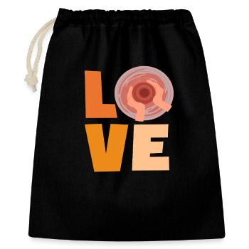 Ceramic love for pottery lovers - Gift Bag 40 x 50 cm - black - Front