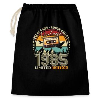Cassette du 40e anniversaire, octobre 1985 - Sac cadeau 40 x 50 cm - noir - Devant
