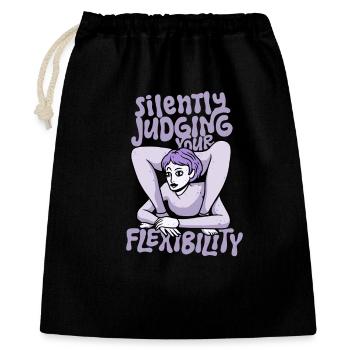 Kontorsionist Kontorsion Judging Your Flexibility - Gift Bag 40 x 50 cm - black - Front