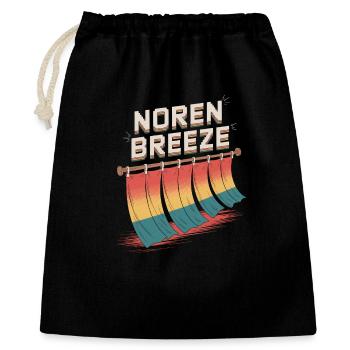 Noren Breeze Pop Culture Japanese Aesthetic - Geschenkbeutel aus Baumwolle (40 x 50 cm) - Schwarz - Vorne