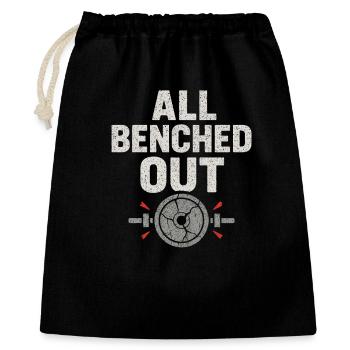 Bench Press Mememe Discover Me Bro Gym - Gift Bag 40 x 50 cm - black - Front