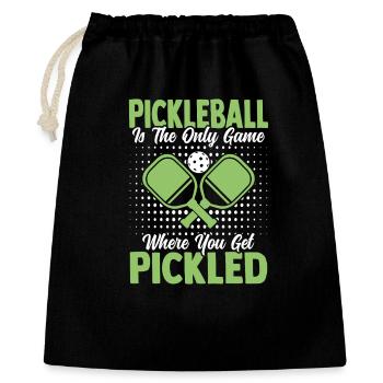 Pickleball Paddleball Sports de plein air Tennis - Sac cadeau 40 x 50 cm - noir - Devant