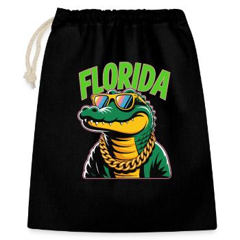 Florida Alligator - Gift Bag 40 x 50 cm - black - Front