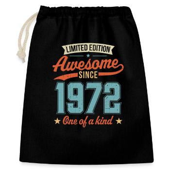 Génial depuis 1972 - Sac cadeau 40 x 50 cm - noir - Devant