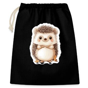 Hedgehog - Gift Bag 40 x 50 cm - black - Front
