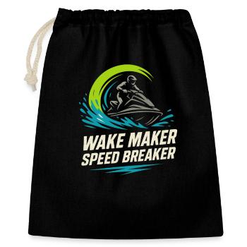 Jet Ski Racer Watercraft Pwc - Gift Bag 40 x 50 cm - black - Front