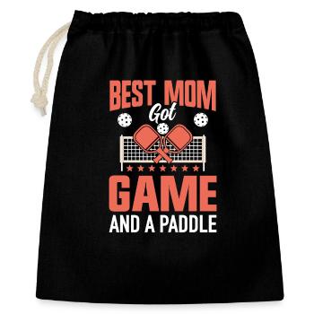 Pickleball Mama Mutter Paddleball Maman - Sac cadeau 40 x 50 cm - noir - Devant