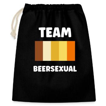 Team Beersexual Palette T-Shirt - Geschenkbeutel aus Baumwolle (40 x 50 cm) - Schwarz - Vorne