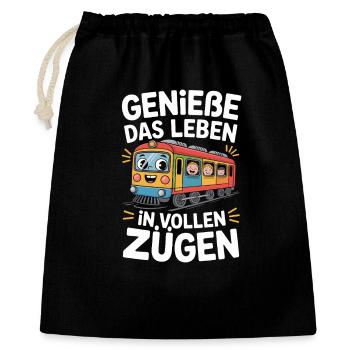 Railway Enjoy life to the fullest Railway - Gift Bag 40 x 50 cm - black - Front