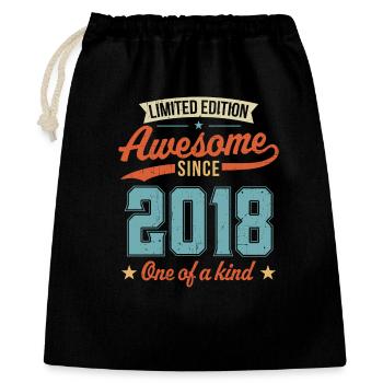 Awesome Since 2018 - Gift Bag 40 x 50 cm - black - Front