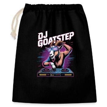 DJ GOATSTEP Rave Electro Goat DJ Party - Sac cadeau 40 x 50 cm - noir - Devant
