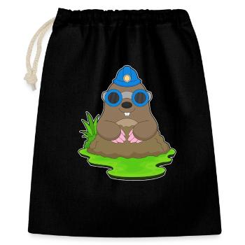 Mole Miner Mining Helmet Mining - Gift Bag 40 x 50 cm - black - Front
