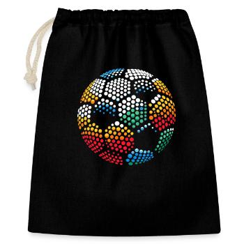 Spotty Colorful Dot Mosaïque Globe - Sac cadeau 40 x 50 cm - noir - Devant